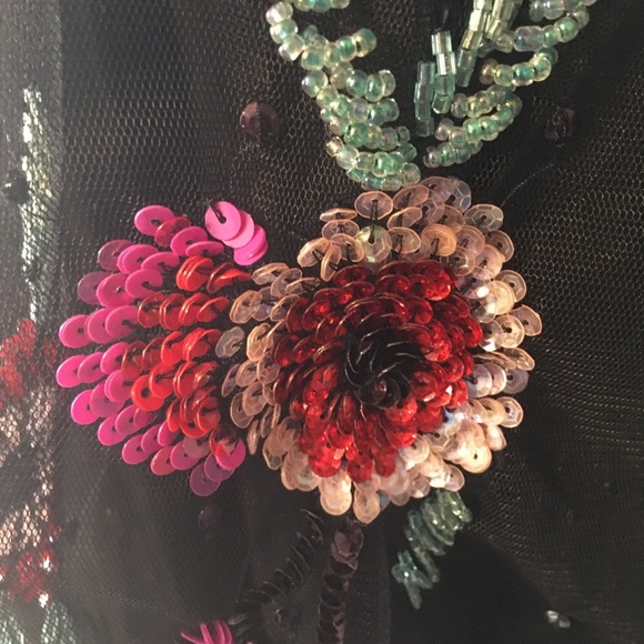 ASOS floral sequin dress size 2 - Picture 3 of 10